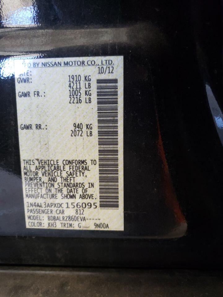 Photo 10 from auction – 2013 NISSAN ALTIMA 2.5 with VIN 1N4AL3APXDC156095