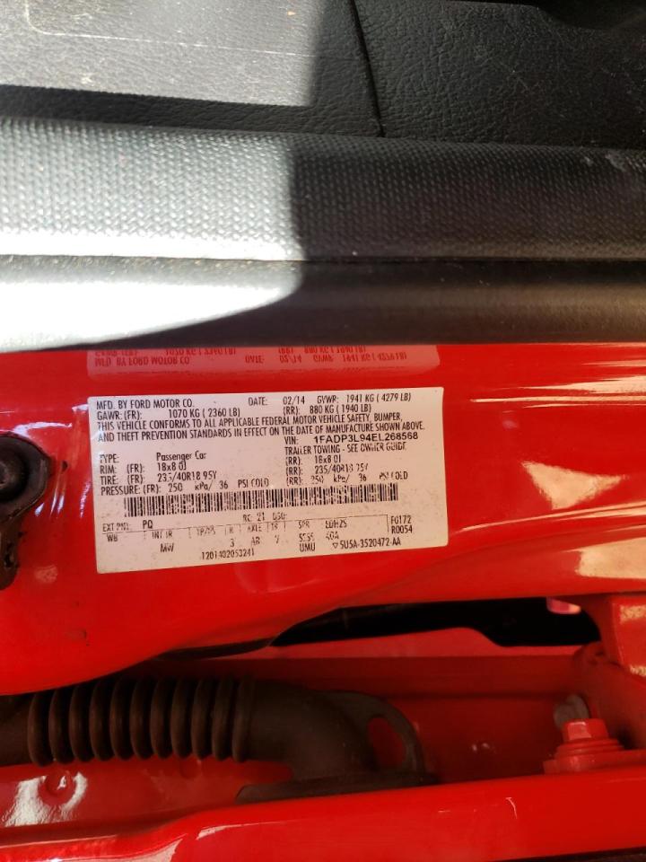 Photo 10 from auction – 2014 FORD FOCUS ST with VIN 1FADP3L94EL268568