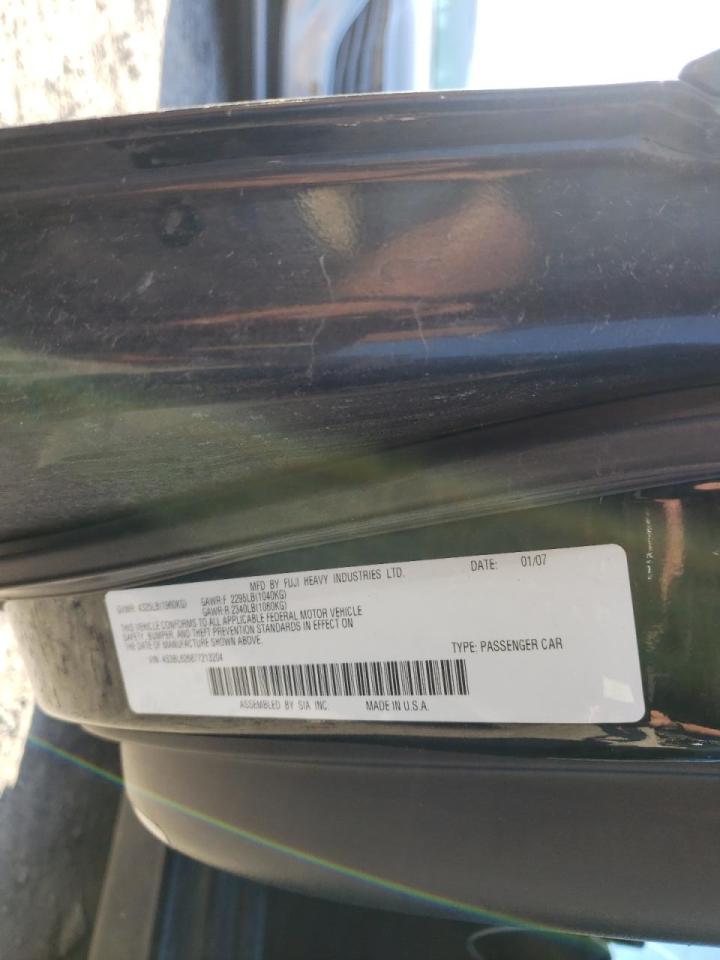 Photo 10 from auction – 2007 SUBARU LEGACY 2.5 with VIN 4S3BL626877213204