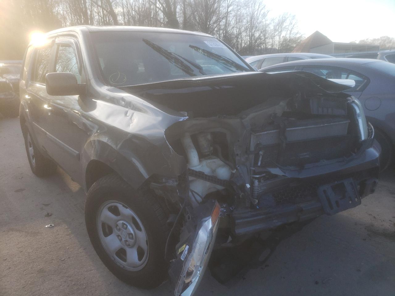 HONDA PILOT LX 2009 with VIN 5FNYF48219B030976 - Photo from auction