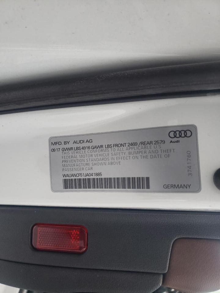 Photo 10 from auction – 2018 AUDI A5 PREMIUM with VIN WAUANCF51JA041885