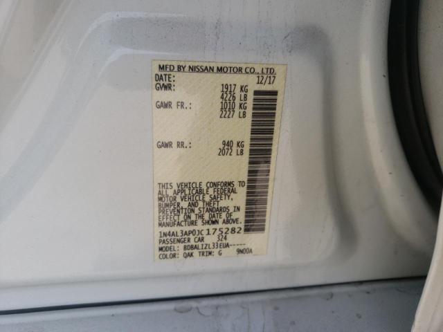 Photo 10 from auction – 2018 NISSAN ALTIMA 2.5 with VIN 1N4AL3AP0JC175282