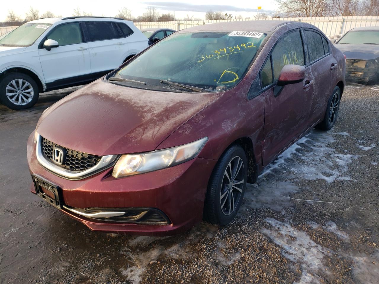 Photo 2 from auction – 2013 HONDA CIVIC LX with VIN 2HGFB2F48DH010756