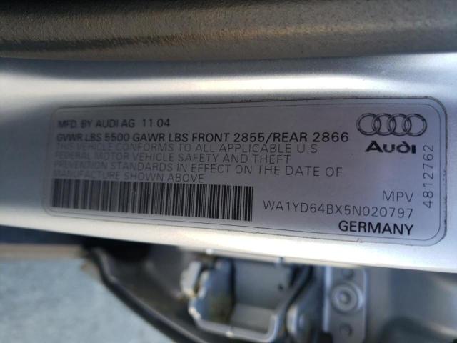 Photo 10 from auction – 2005 AUDI ALLROAD with VIN WA1YD64BX5N020797