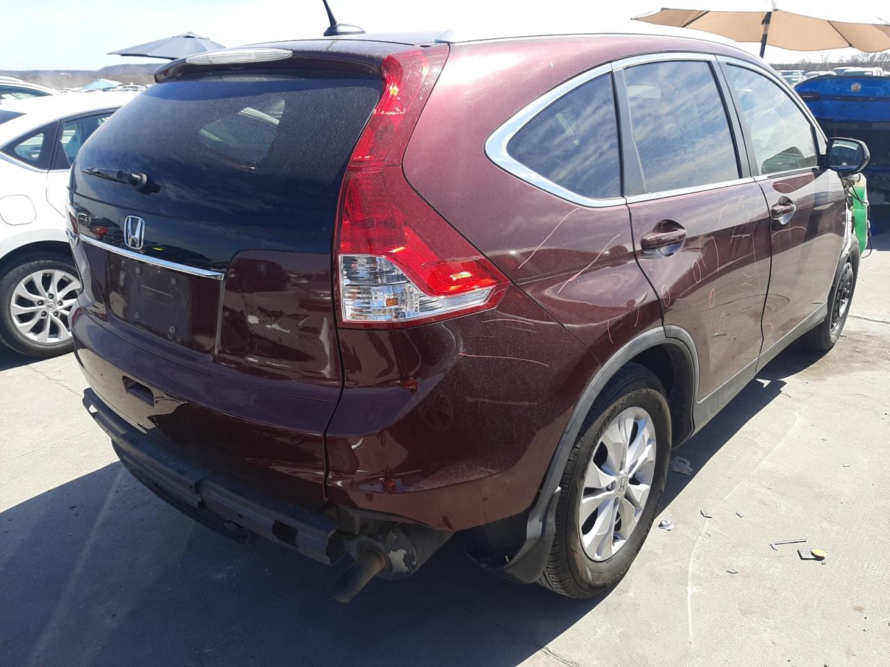 Photo 4 from auction – 2012 HONDA CR-V EXL with VIN 5J6RM3H72CL023128