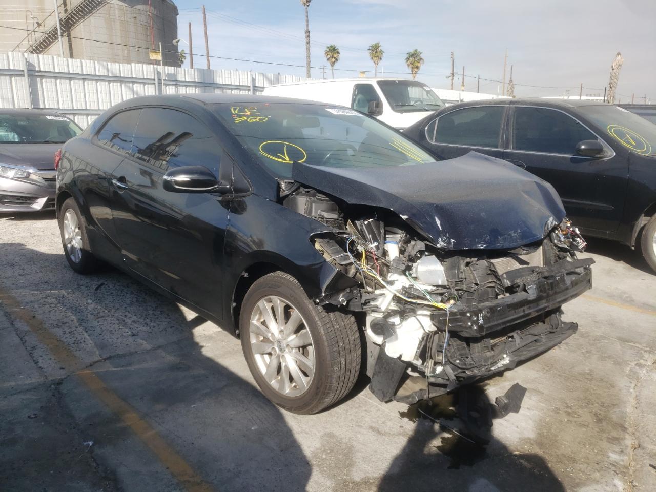 KIA FORTE EX 2014 with VIN KNAFX6A86E5246894 - Photo from auction