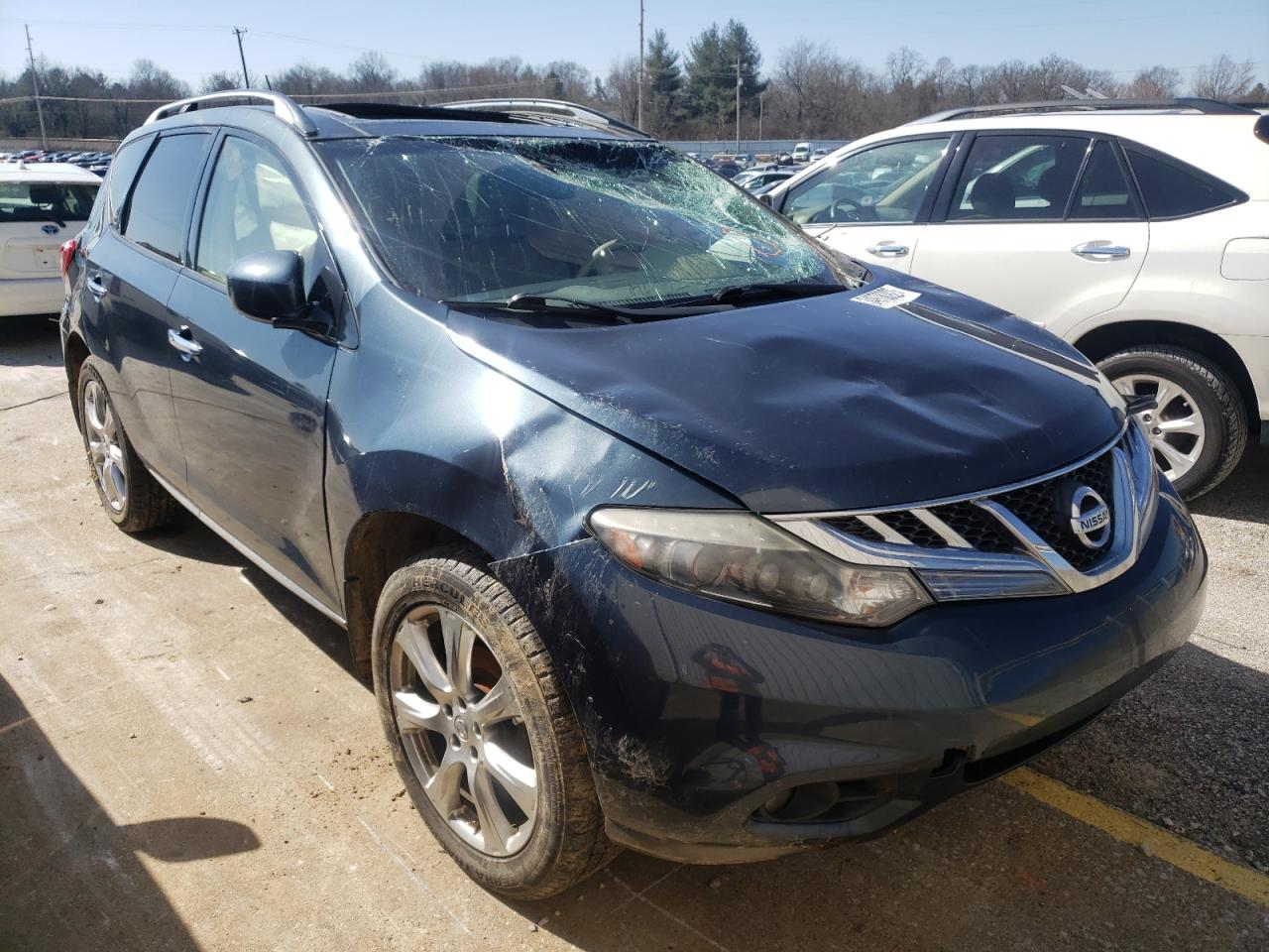 NISSAN MURANO S 2012 with VIN JN8AZ1MW9CW229216 - Photo from auction