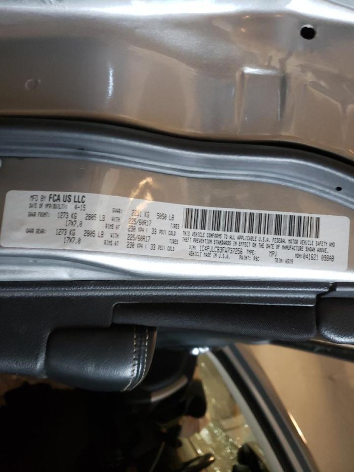 Photo 10 from auction – 2015 JEEP CHEROKEE L with VIN 1C4PJLCB3FW737256