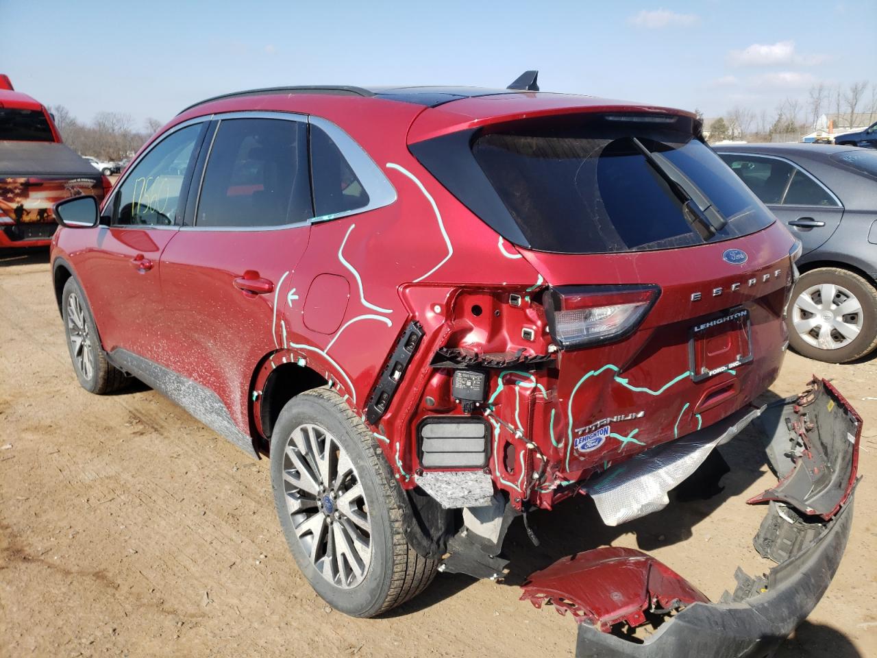 Photo 3 from auction – 2020 FORD ESCAPE TIT with VIN 1FMCU9J97LUB55415