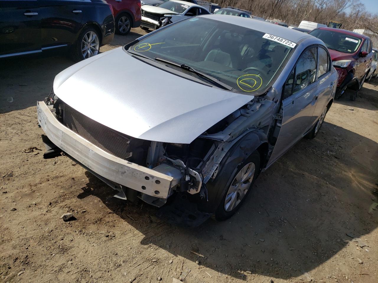 Photo 2 from auction – 2012 HONDA CIVIC LX with VIN 2HGFB2F5XCH312184