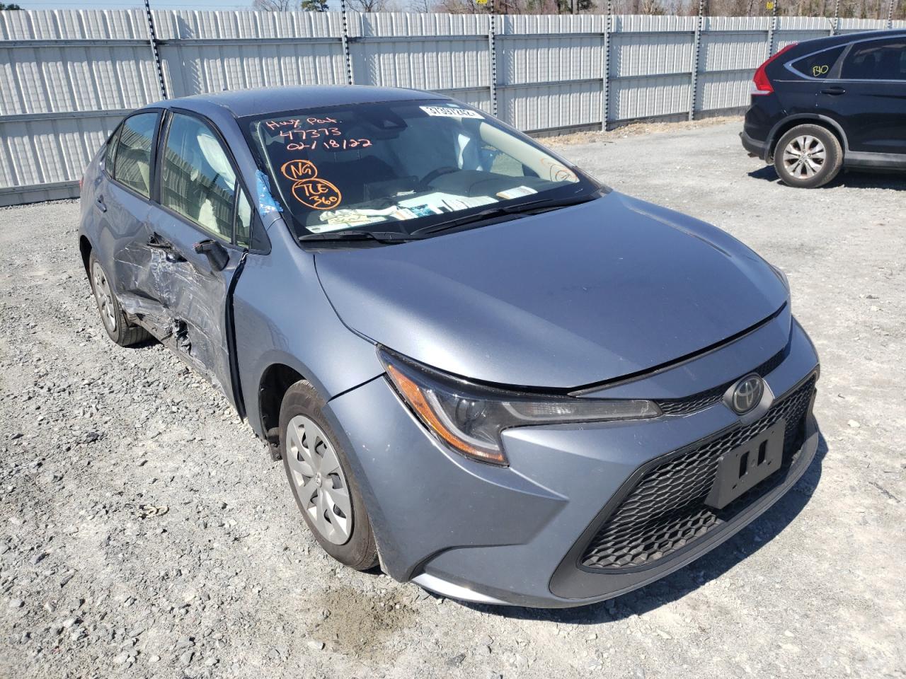 TOYOTA COROLLA L 2020 with VIN JTDDPRAE2LJ080895 - Photo from auction