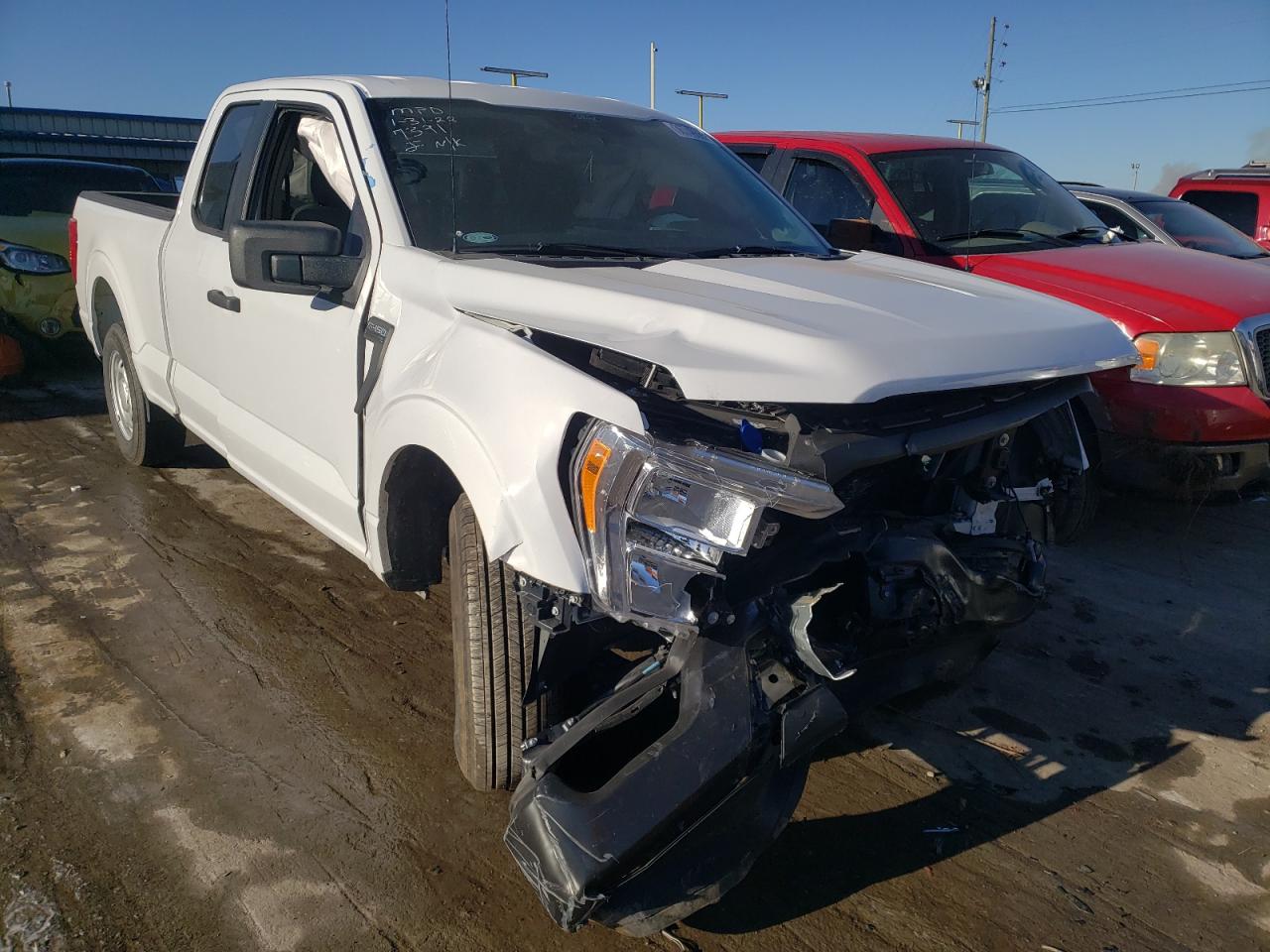 FORD F150 SUPER 2021 with VIN 1FTEX1CB5MKE07391 - Photo from auction