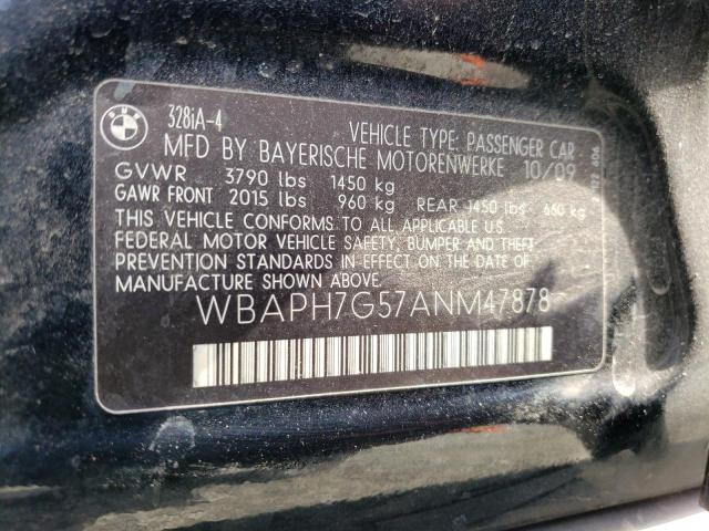 Photo 10 from auction – 2010 BMW 328 I with VIN WBAPH7G57ANM47878