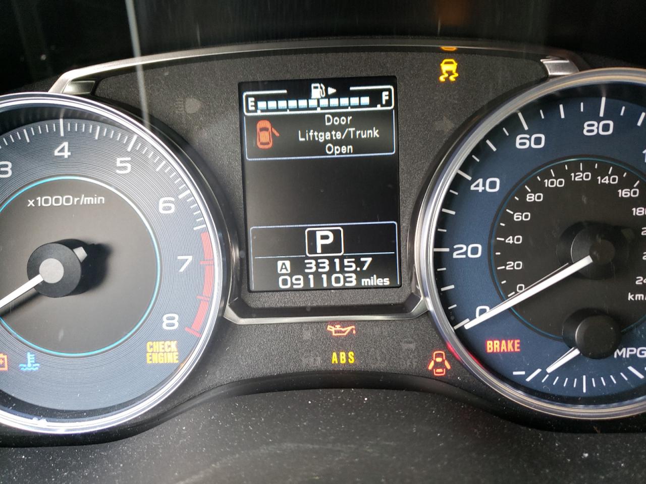 Photo 8 from auction – 2015 SUBARU XV CROSSTR with VIN JF2GPAMC5F8273743
