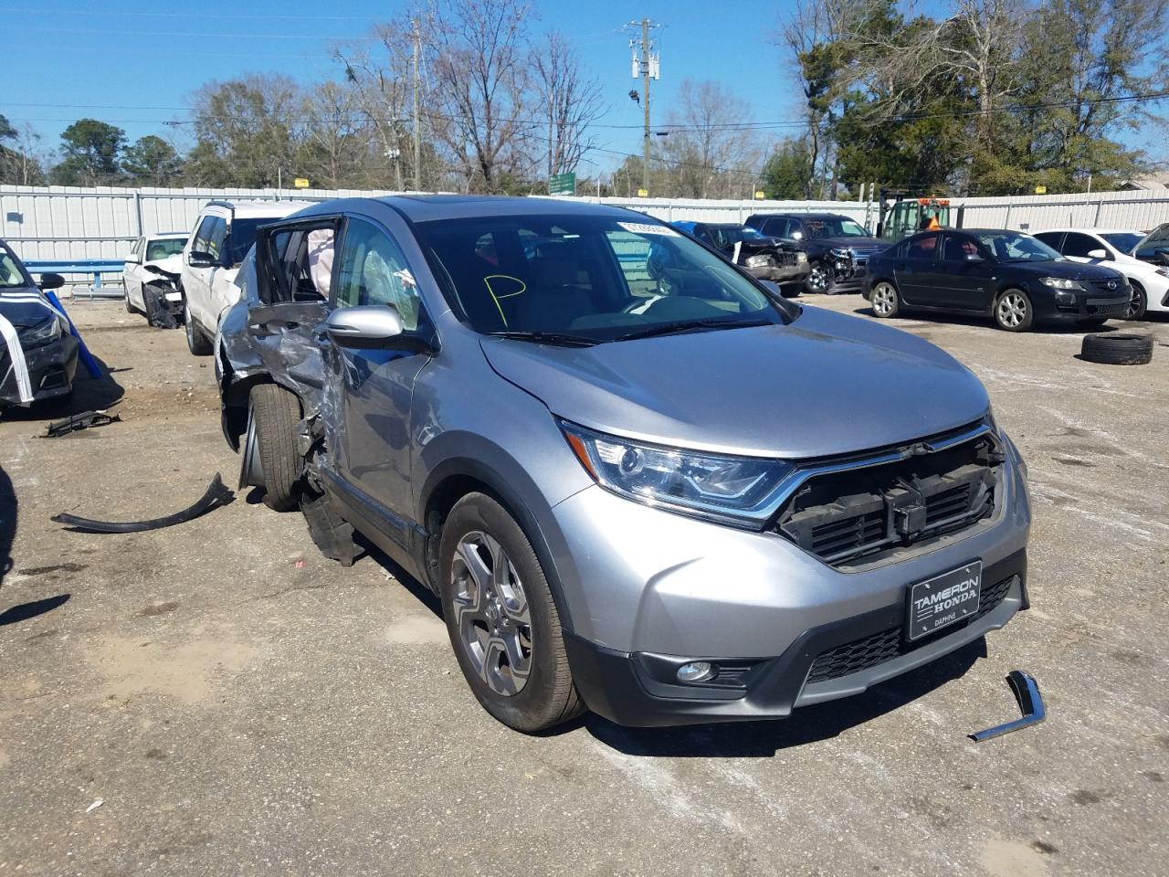 HONDA CR-V EXL 2017 with VIN 7FARW1H82HE000752 - Photo from auction