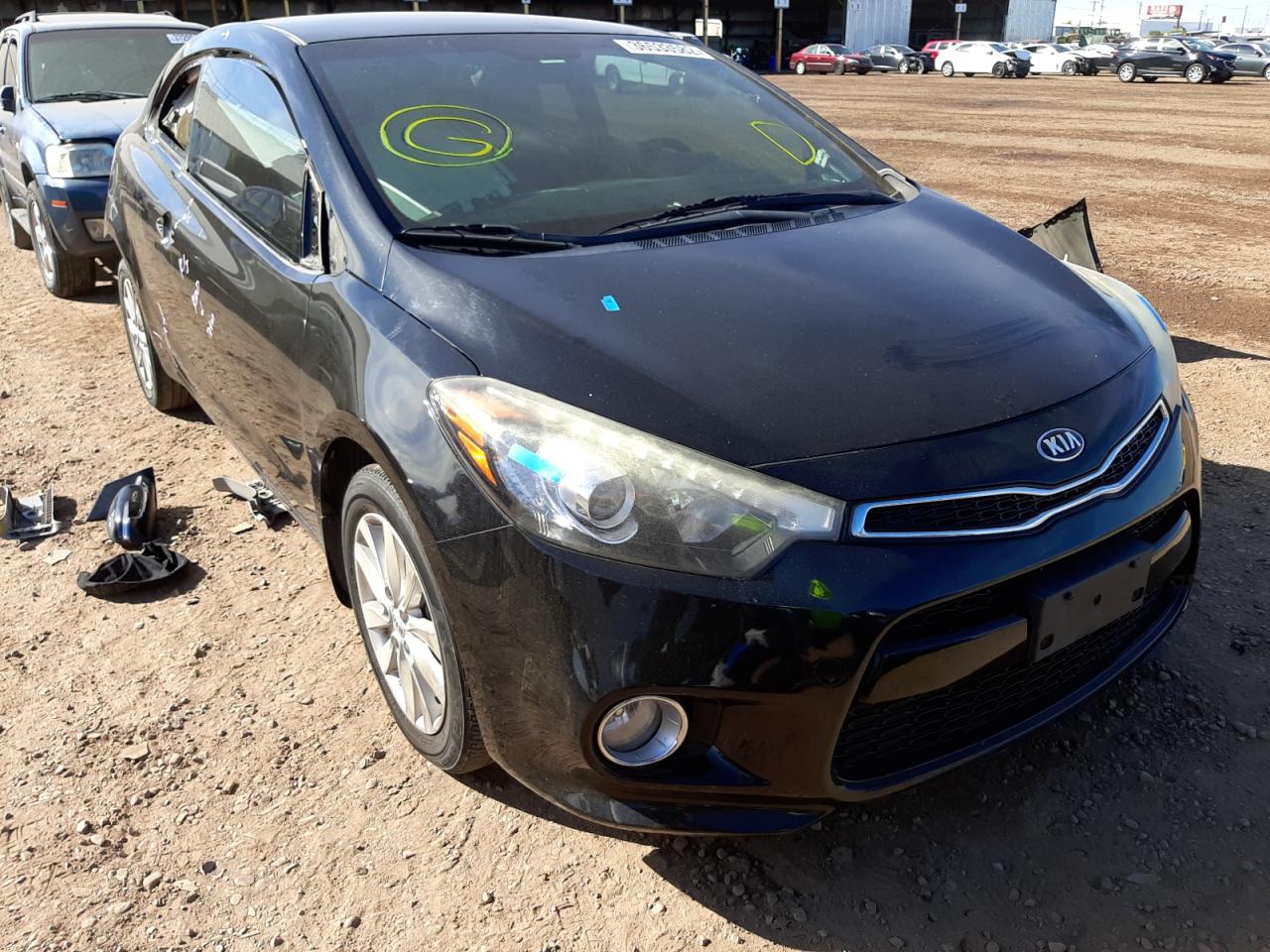 KIA FORTE EX 2014 with VIN KNAFX6A88E5222774 - Photo from auction