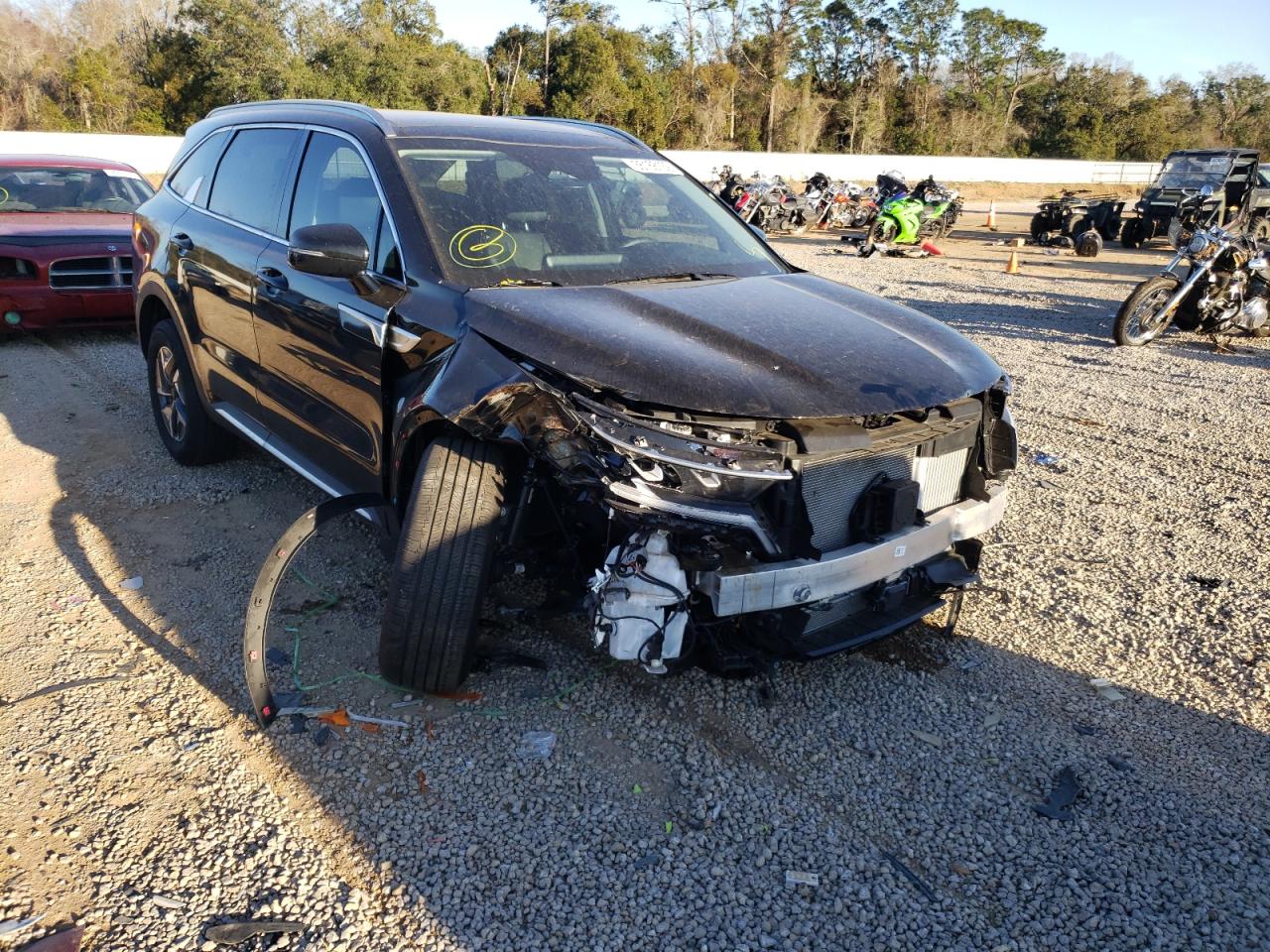 KIA SORENTO EX 2021 with VIN KNDRH4LG8M5045129 - Photo from auction
