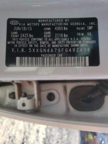 Photo 10 from auction – 2015 KIA OPTIMA EX with VIN 5XXGN4A79FG492408