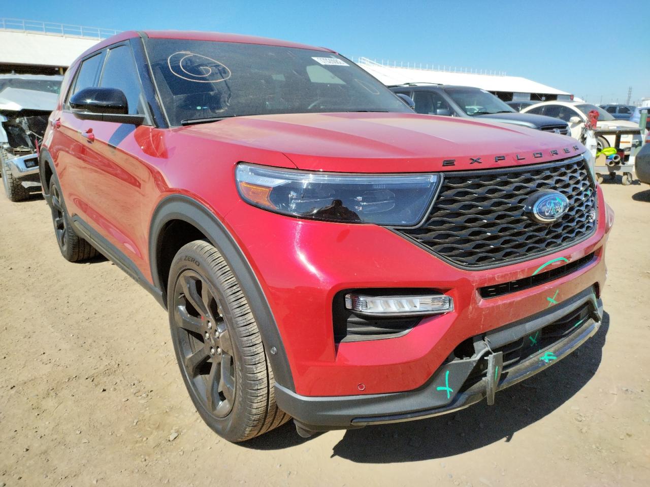 FORD EXPLORER S 2021 with VIN 1FM5K8GC7MGA24450 - Photo from auction
