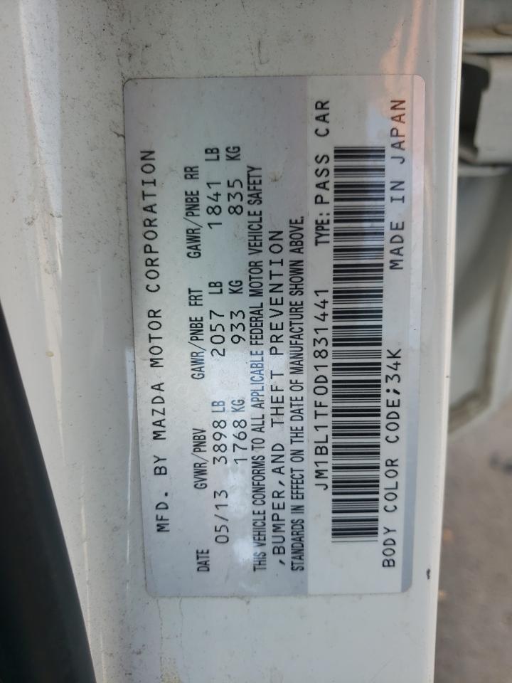 Photo 10 from auction – 2013 MAZDA 3 I with VIN JM1BL1TF0D1831441