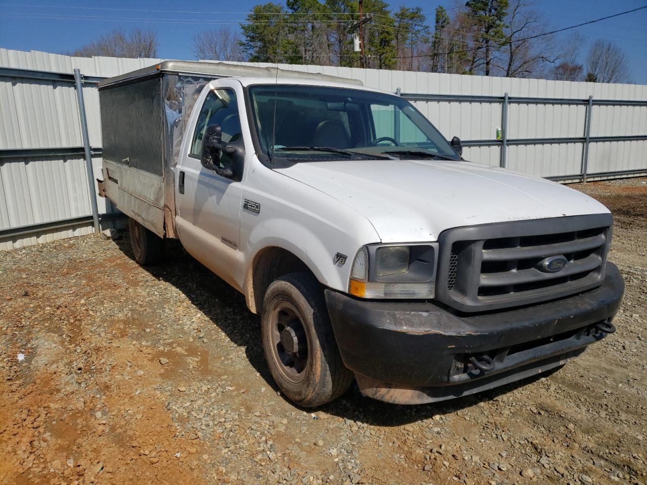 FORD F250 SUPER 2002 with VIN 1FTNF20L32EB20309 - Photo from auction