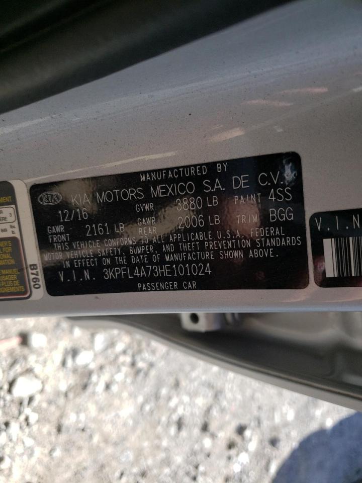 Photo 10 from auction – 2017 KIA FORTE LX with VIN 3KPFL4A73HE101024