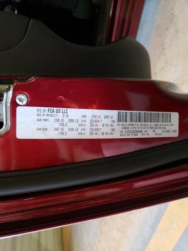Photo 10 from auction – 2019 DODGE GRAND CARA with VIN 2C4RDGEG5KR663096