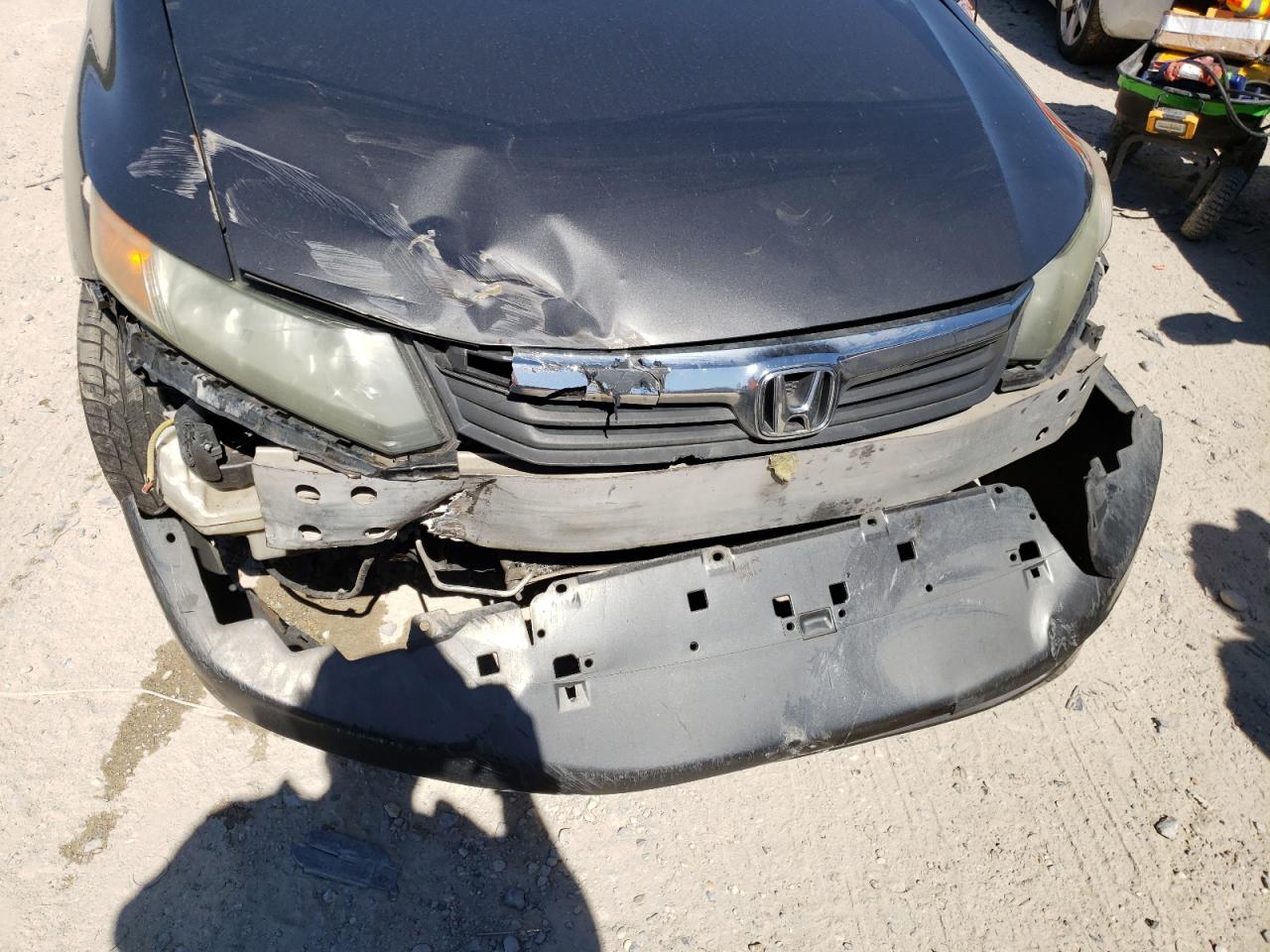 Photo 9 from auction – 2012 HONDA CIVIC LX with VIN 2HGFB2F50CH611649