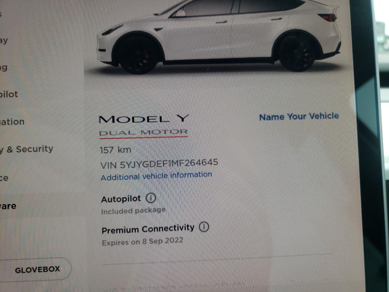Photo 8 from auction – 2021 TESLA MODEL Y with VIN 5YJYGDEF1MF264645