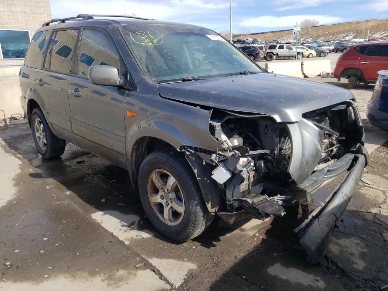 HONDA PILOT EX 2007 with VIN 2HKYF18497H531029 - Photo from auction