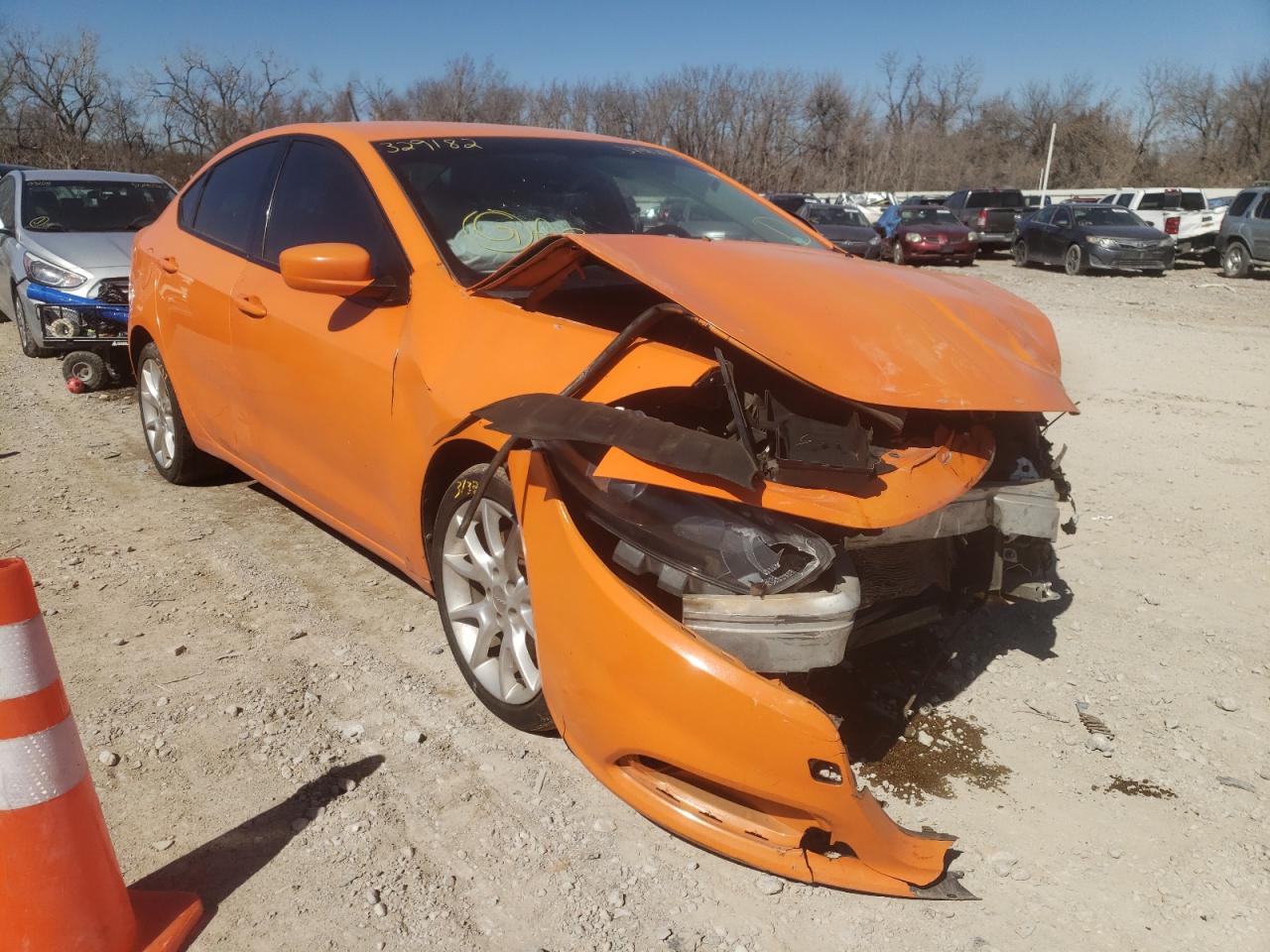 DODGE DART 2013 with VIN 1C3CDFBA2DD329182 - Photo from auction
