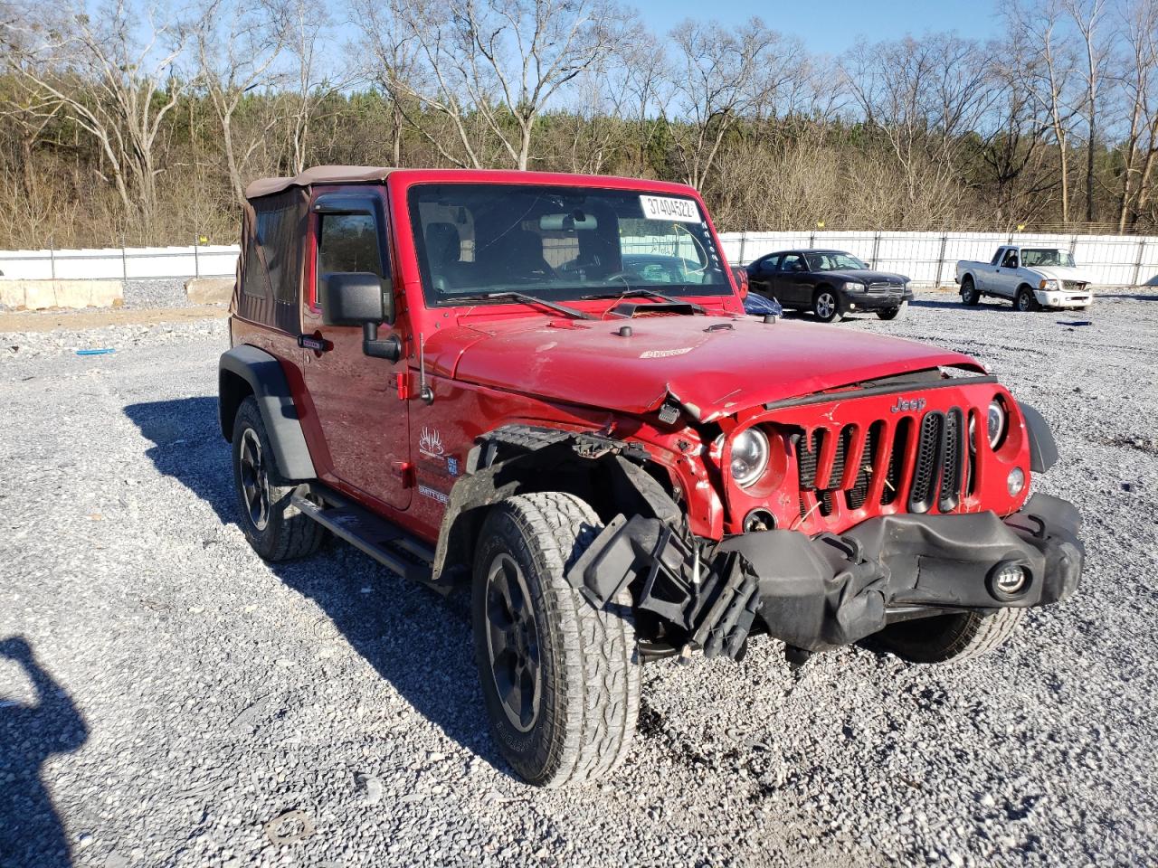 JEEP WRANGLER S 2014 with VIN 1C4AJWAG5EL252719 - Photo from auction