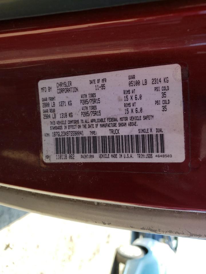 Photo 10 from auction – 1996 DODGE DAKOTA with VIN 1B7GL23X9TS590041