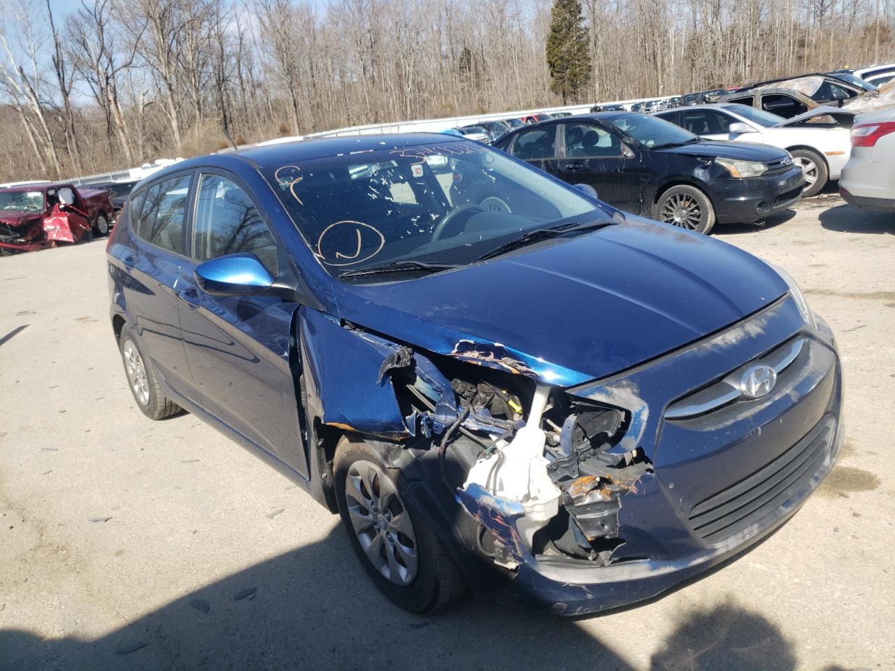 HYUNDAI ACCENT GS 2015 with VIN KMHCT5AE2FU213265 - Photo from auction