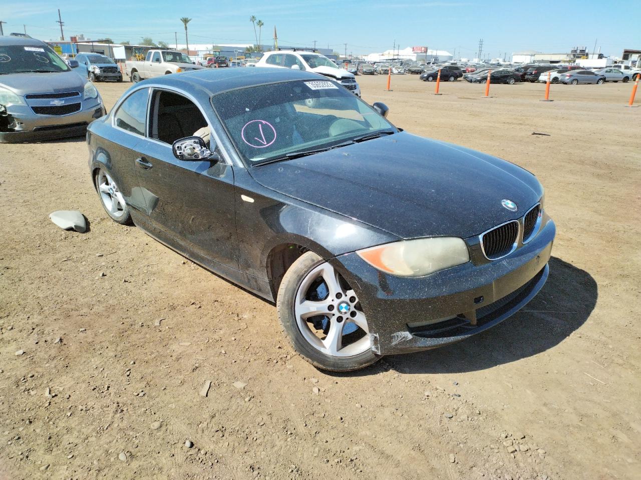 BMW 128 I 2010 with VIN WBAUP7C5XAVK76698 - Photo from auction