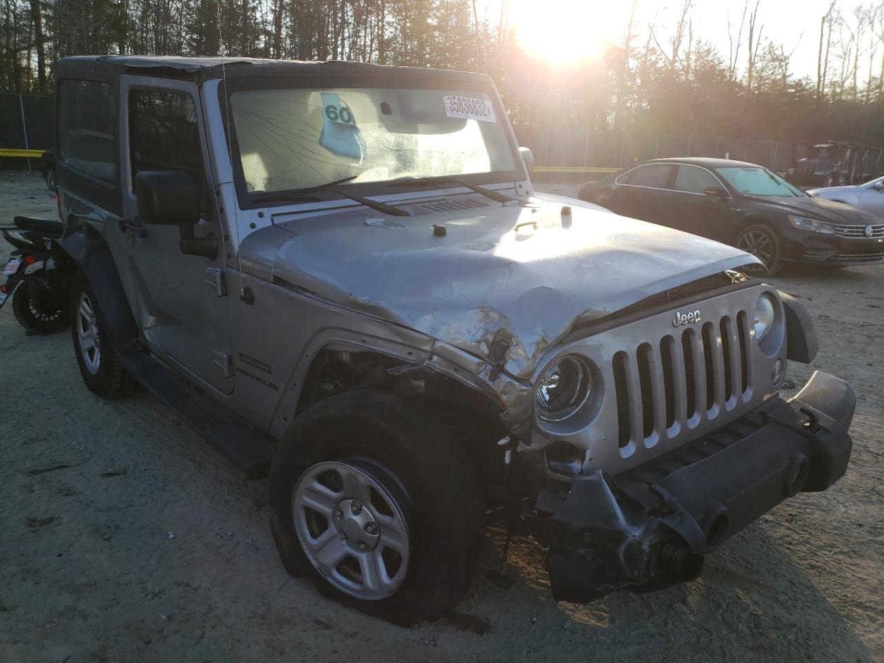 Photo 1 from auction – 2016 JEEP WRANGLER S with VIN 1C4AJWAG7GL107314