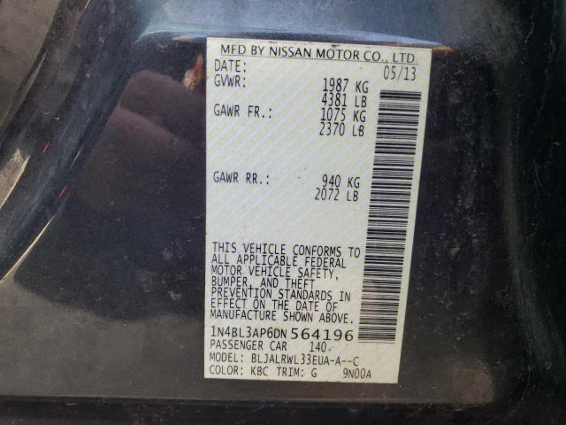 Photo 10 from auction – 2013 NISSAN ALTIMA 3.5 with VIN 1N4BL3AP6DN564196