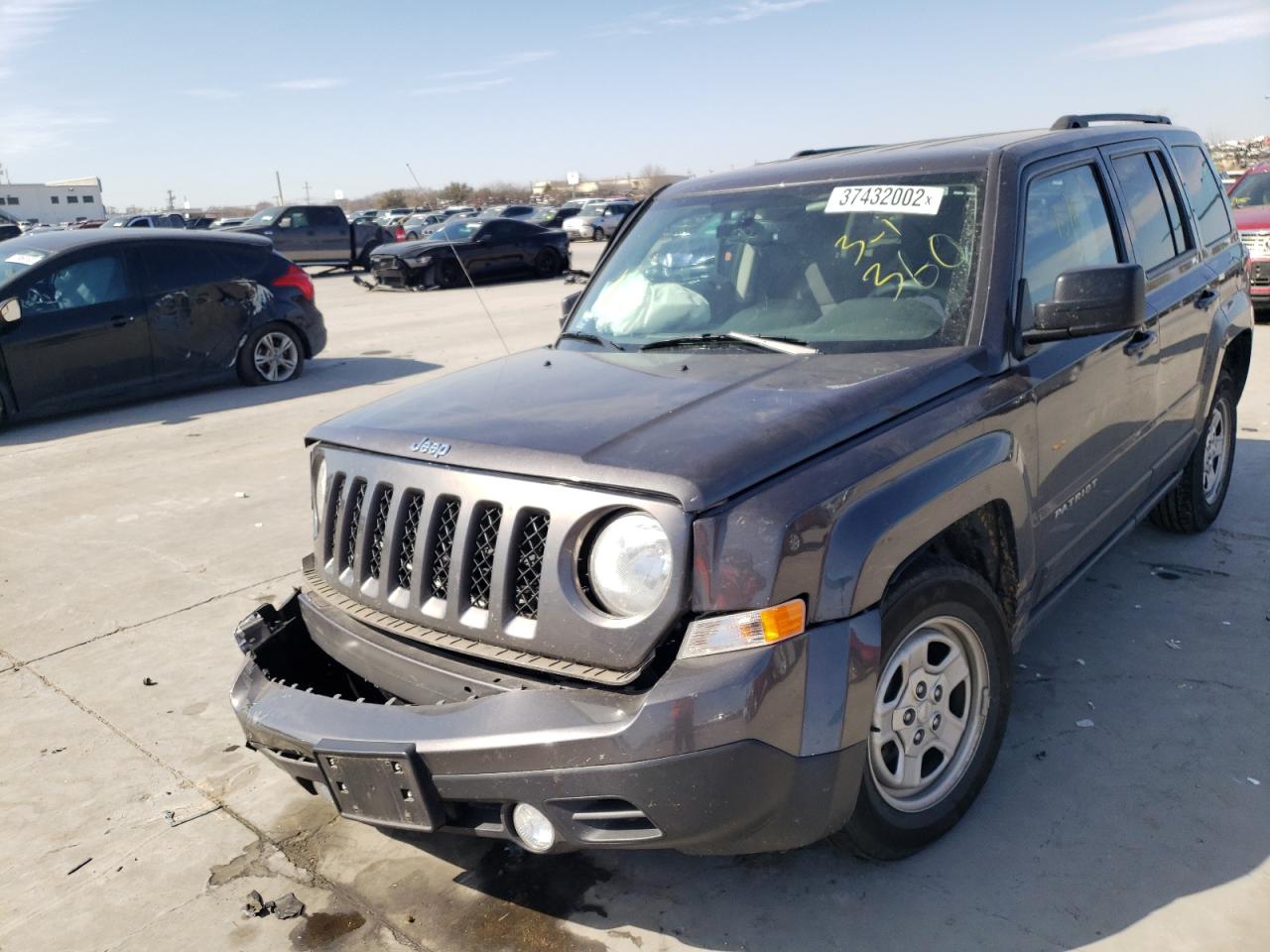 Photo 2 from auction – 2016 JEEP PATRIOT SP with VIN 1C4NJPBB2GD763554
