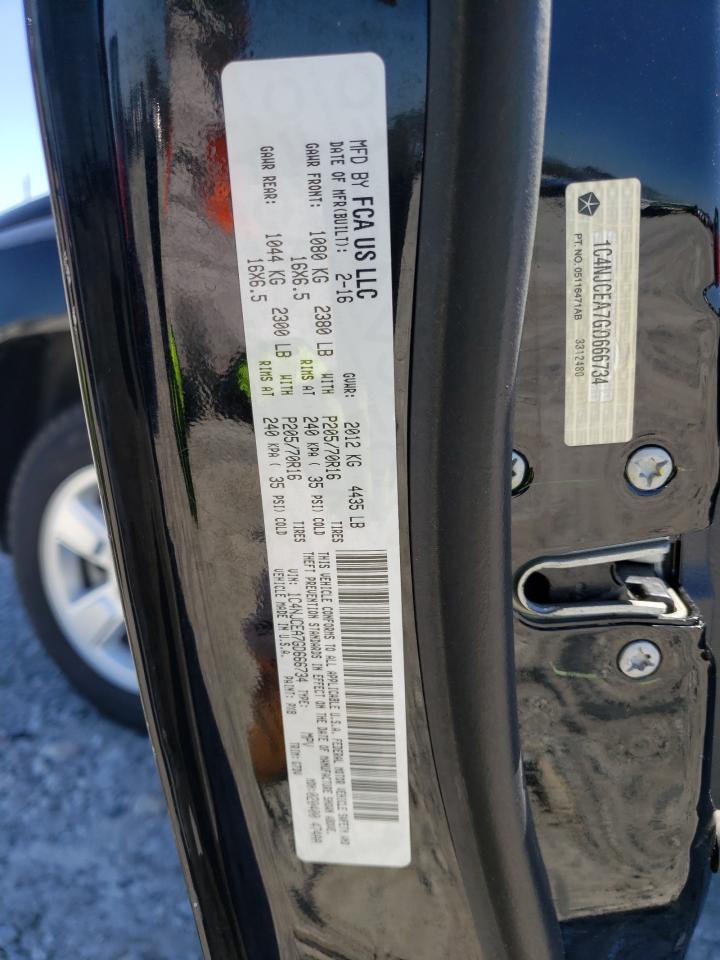 Photo 10 from auction – 2016 JEEP COMPASS LA with VIN 1C4NJCEA7GD666734