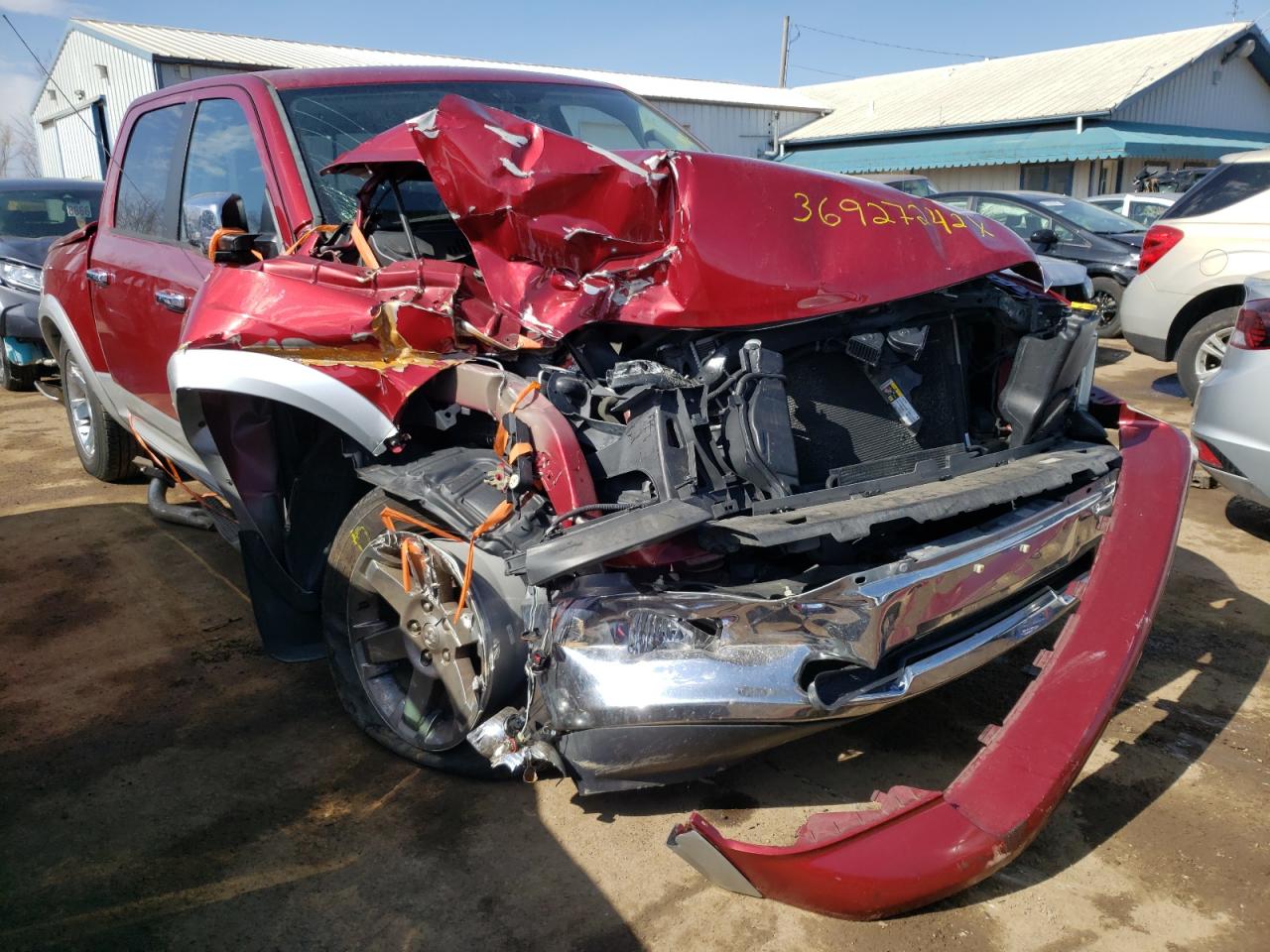 DODGE RAM 1500 L 2012 with VIN 1C6RD6NT8CS331099 - Photo from auction