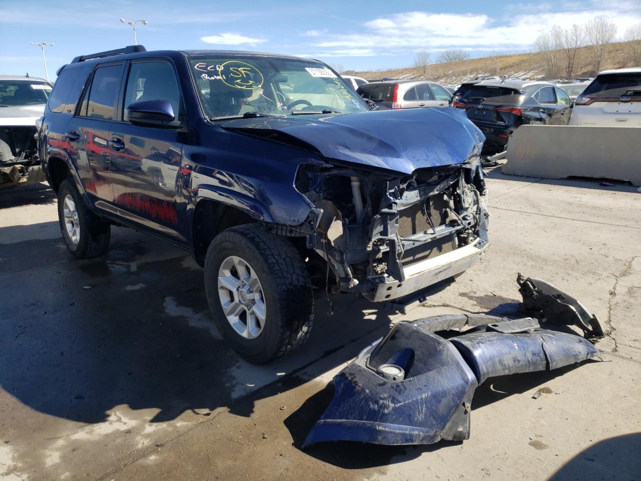 TOYOTA 4RUNNER SR 2016 with VIN JTEBU5JRXG5323813 - Photo from auction