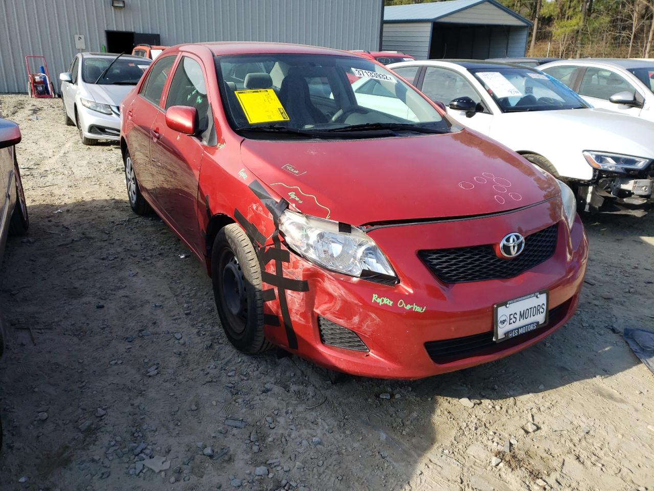 TOYOTA COROLLA BA 2010 with VIN 1NXBU4EE9AZ360074 - Photo from auction