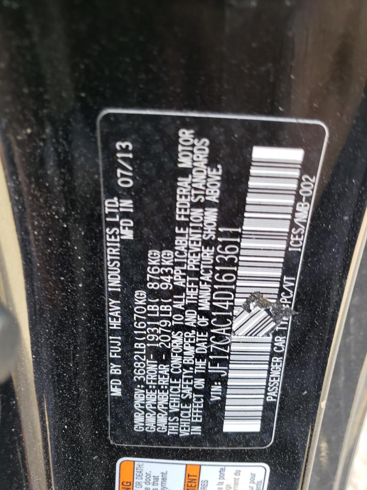 Photo 10 from auction – 2013 SUBARU BRZ 2.0 LI with VIN JF1ZCAC14D1613611