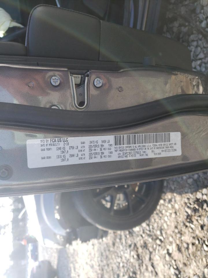 Photo 10 from auction – 2018 DODGE JOURNEY SX with VIN 3C4PDCBG7JT275612