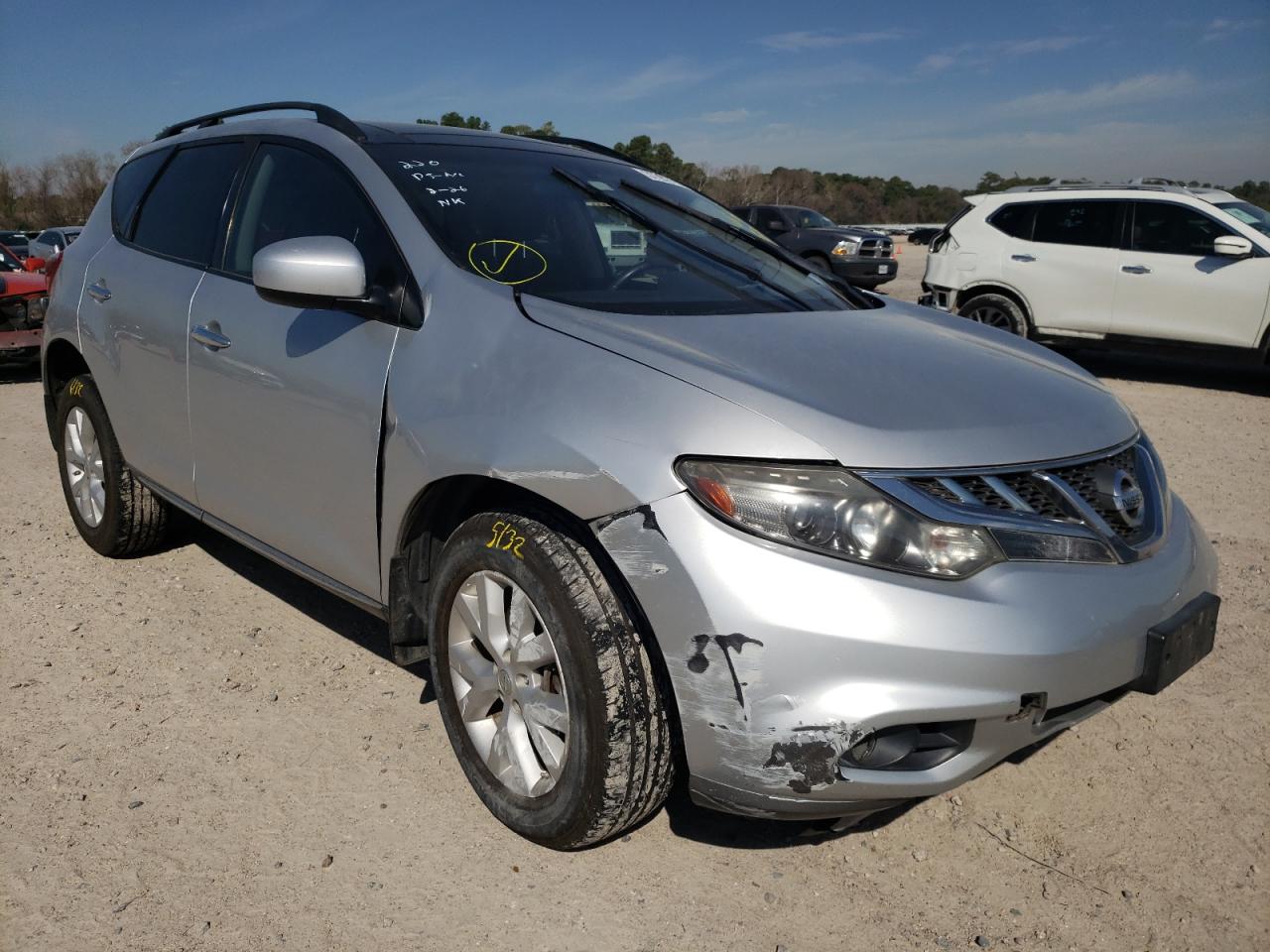 NISSAN MURANO S 2011 with VIN JN8AZ1MW3BW153460 - Photo from auction