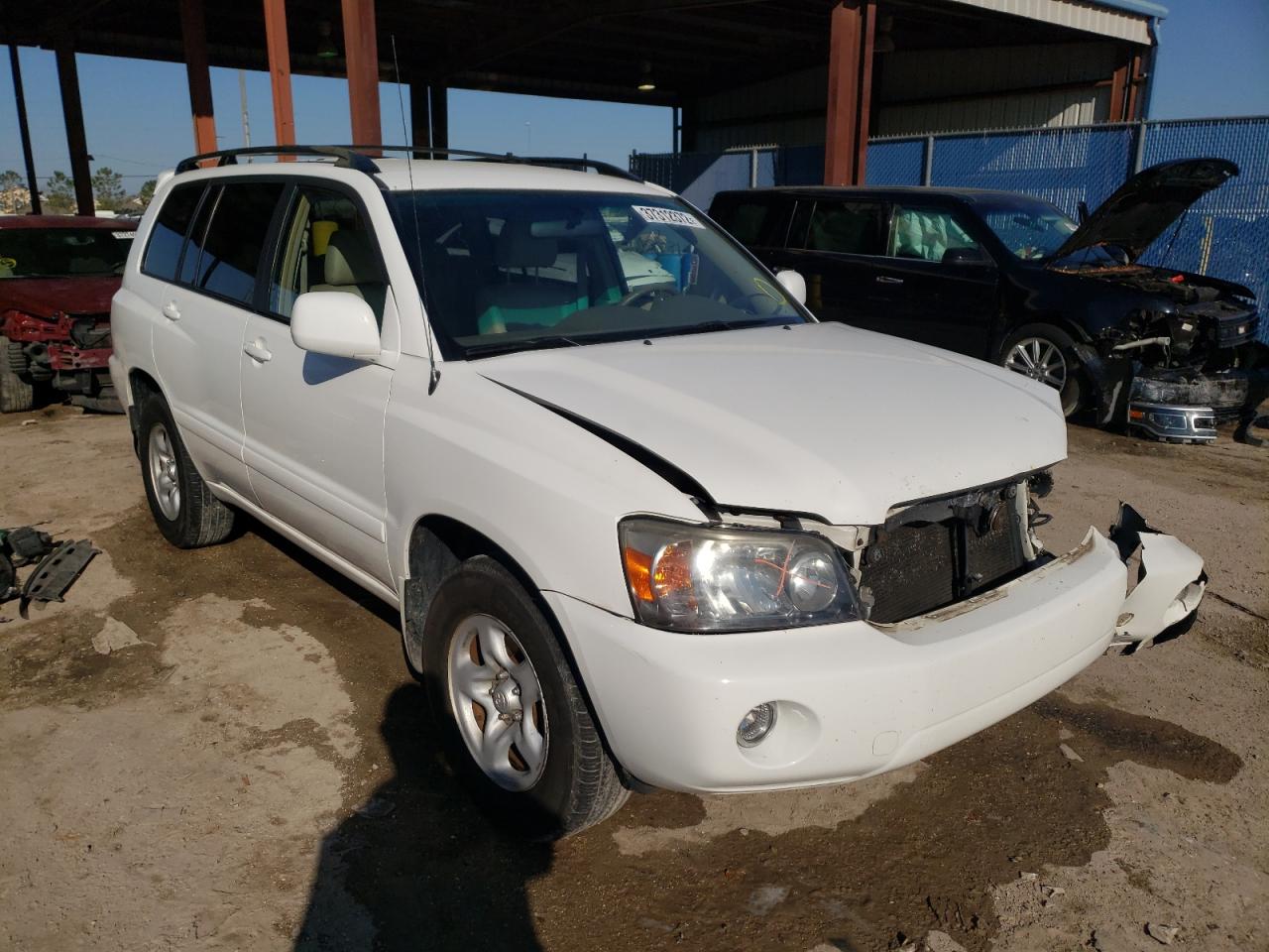 TOYOTA HIGHLANDER 2007 with VIN JTEGD21AX70160303 - Photo from auction