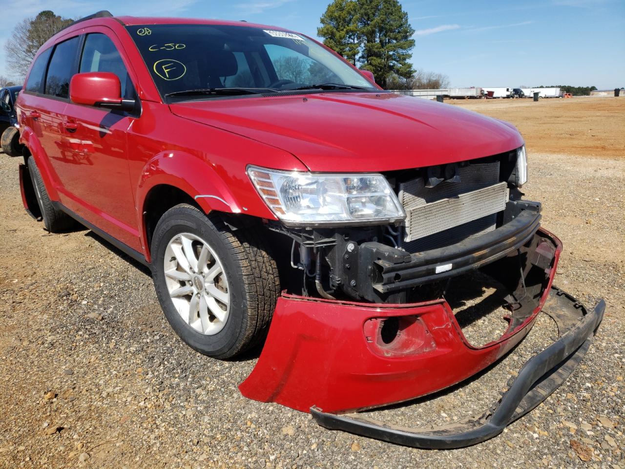 DODGE JOURNEY SX 2015 with VIN 3C4PDCBG4FT711145 - Photo from auction