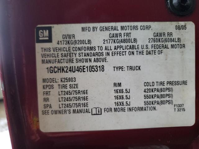 Photo 10 from auction – 2006 CHEVROLET SILVERADO with VIN 1GCHK24U46E105318
