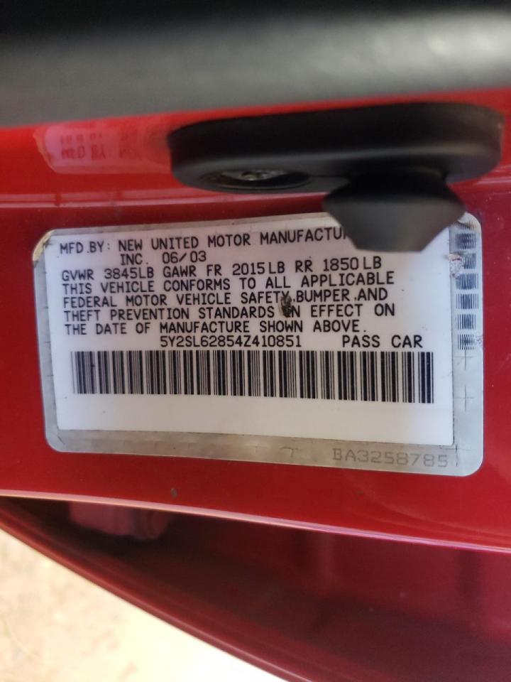 Photo 10 from auction – 2004 PONTIAC VIBE with VIN 5Y2SL62854Z410851