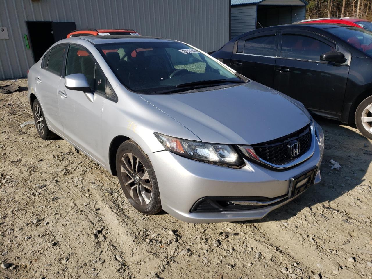 HONDA CIVIC EX 2013 with VIN 2HGFB2F88DH537375 - Photo from auction